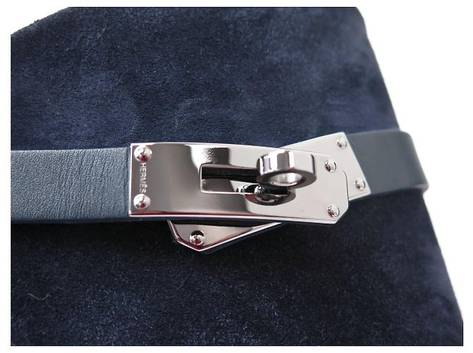 Hermès STIVALI HERMES JUMPING 35 IN CAMOSCIO BLU STIVALI KELLY Blu navy - vista 7