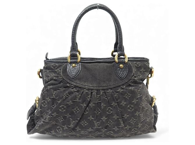 BORSA LOUIS VUITTON NEO CABBY M95351 MONOGRAM DENIM Nero - vista 2