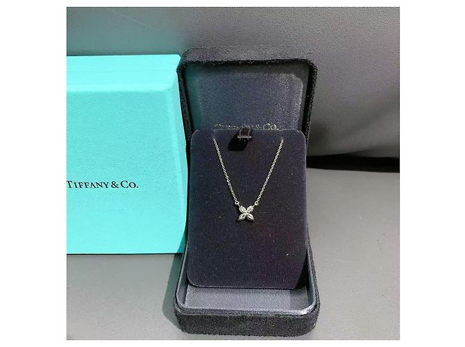 Collana a fiore in diamante Victoria di Tiffany & Co. Argento - vista 4