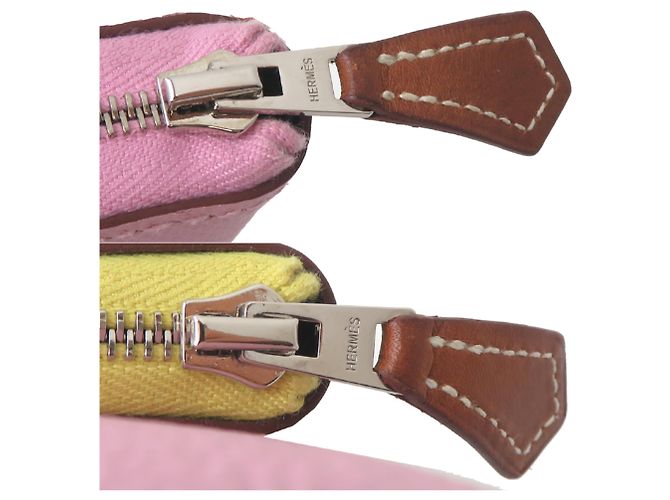 Borsa a spalla Hermès Hermès Nouveau To Go Zip B Stamp per donne Rosa D'oro Giallo - vista 10
