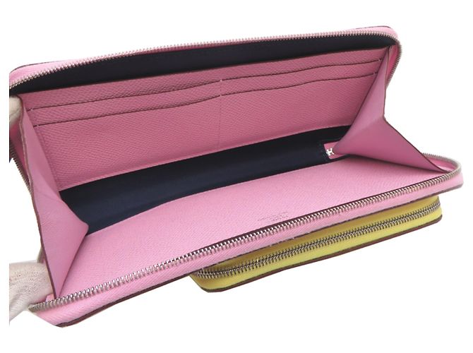 Borsa a spalla Hermès Hermès Nouveau To Go Zip B Stamp per donne Rosa D'oro Giallo - vista 6