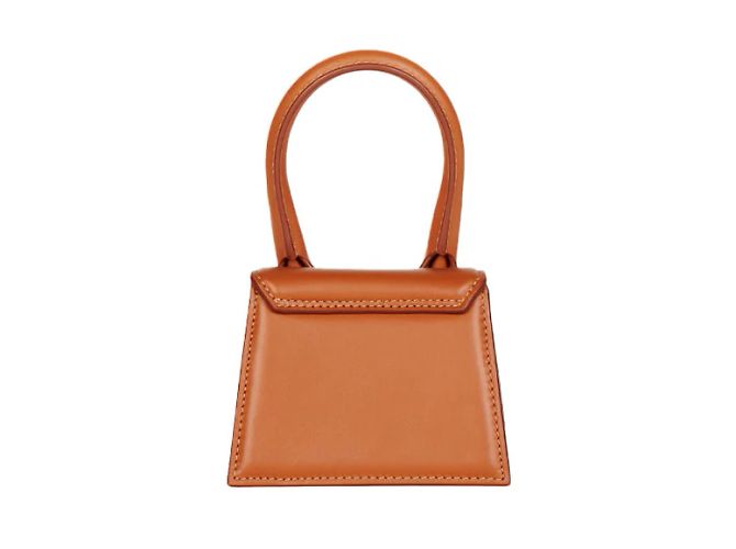 Jacquemus Le Chiquito Mini in pelle mini Marrone - vista 2