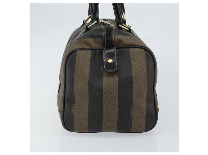 Fendi Vintage Pequin Boston Coated Canvas Medium - vista 3