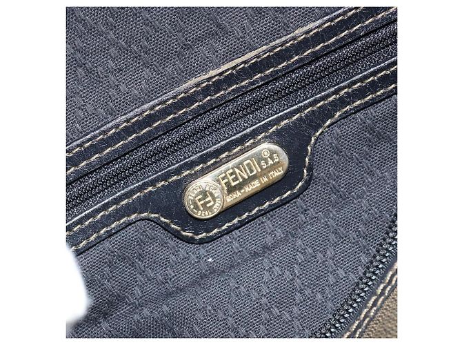 Fendi Vintage Pequin Boston Coated Canvas Medium - vista 6