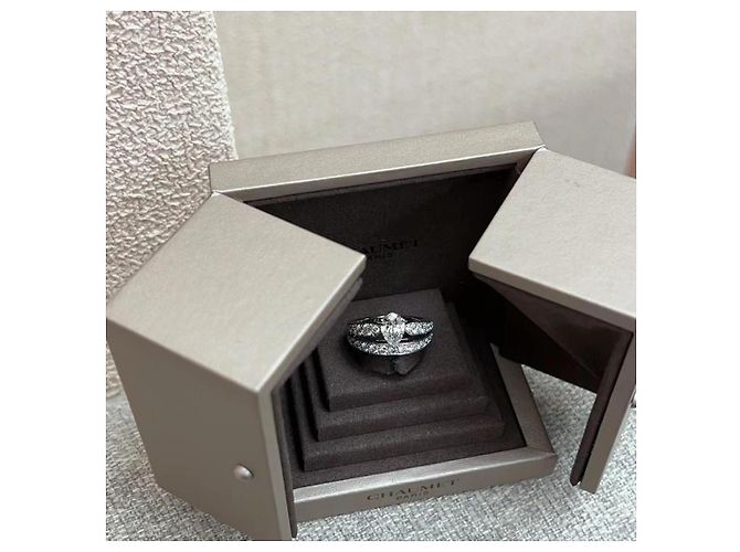 Anillo de compromiso de diamante Chaumet 1ct g Plata - vista 4