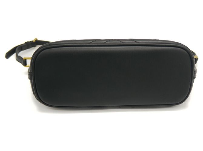 Borsa in pelle nera Gucci GG Marmont Nero - vista 3