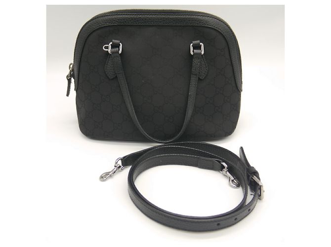 Borsa a spalla in nylon GG di GUCCI Nero - vista 10