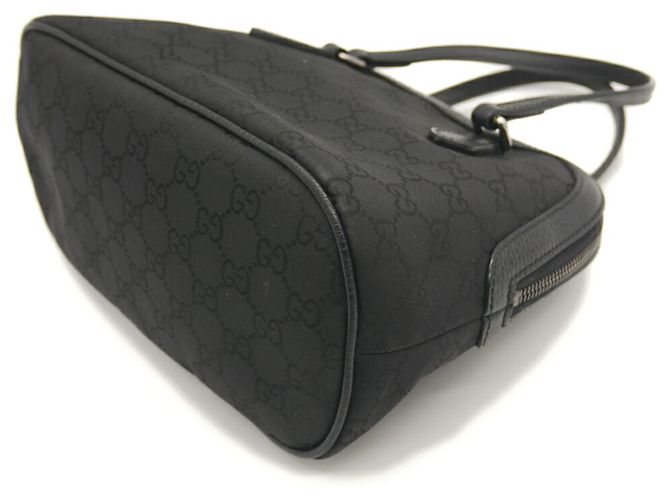 Borsa a spalla in nylon GG di GUCCI Nero - vista 5