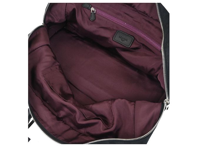 Loewe Amazona in pelle e tela jacquard 28 Nero - vista 3