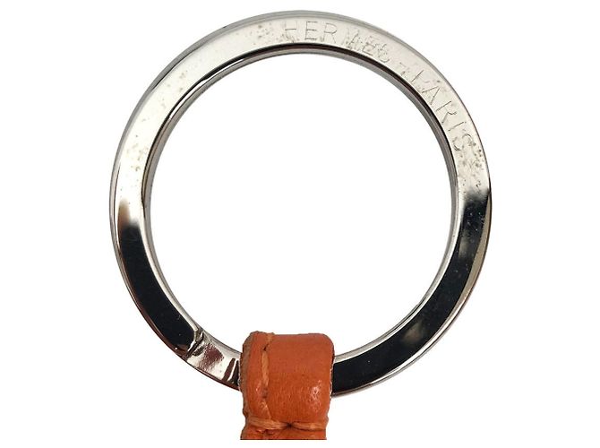Ring Portachiavi Hermès Carmen Rosso Arancione - vista 3