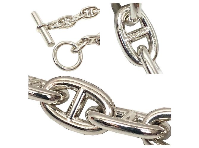 Pulsera Charm Chaine d'Ancre Hermès Plata - vista 4