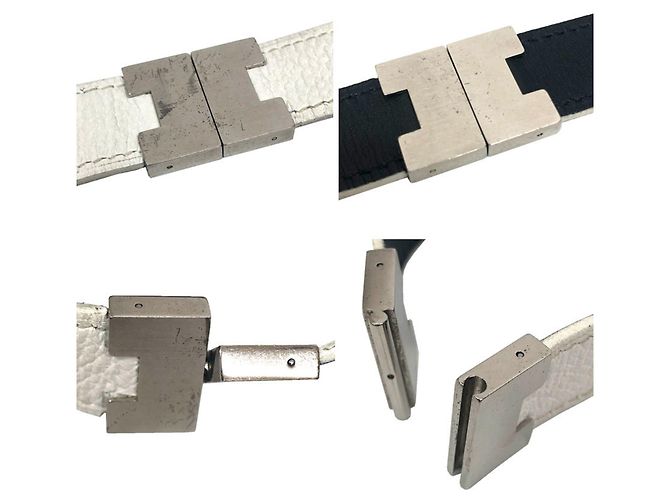 Hermès Bracciale HERMES Lurie 3WAY Nero Argento Bianco - vista 3