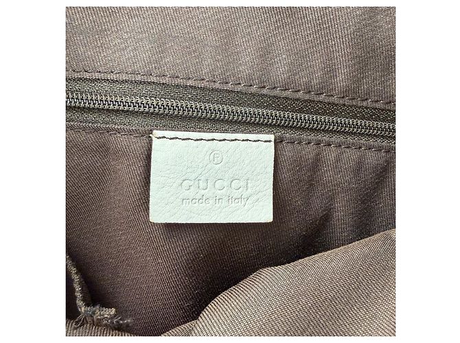 Bolsa mensageiro D ring Abbey pequena em lona GG Gucci Bege - vista 9