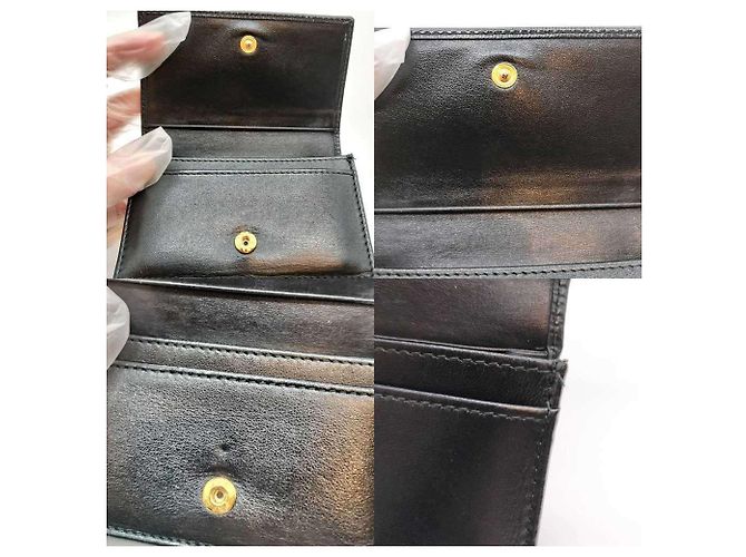 Prada Black Vitello Move Leather Card Case - view 6