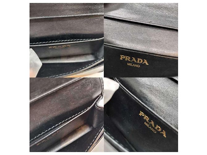 Prada Black Vitello Move Leather Card Case - view 7