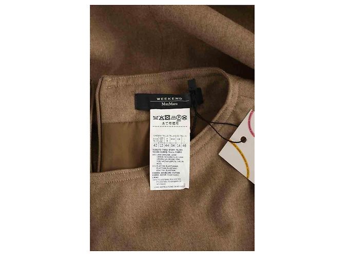 Vestido Max Mara de lana marrón Castaño - vista 6