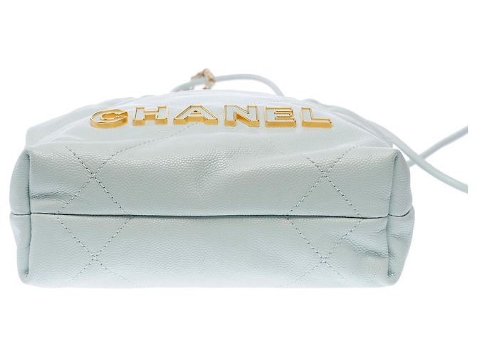 CHANEL Blaue Leder Tasche - 103072 - Ansicht 11