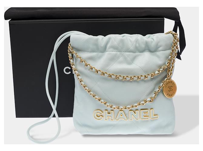 CHANEL Blaue Leder Tasche - 103072 - Ansicht 2