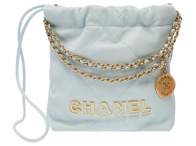 CHANEL Blaue Leder Tasche - 103072 - Ansicht 3