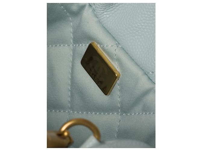 CHANEL Blaue Leder Tasche - 103072 - Ansicht 8