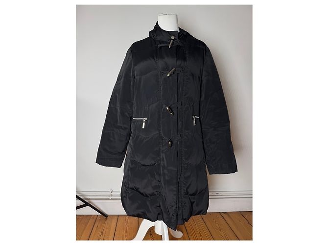 Parka in piuma d'oca vintage Courreges nera 40/L Nero - vista 10