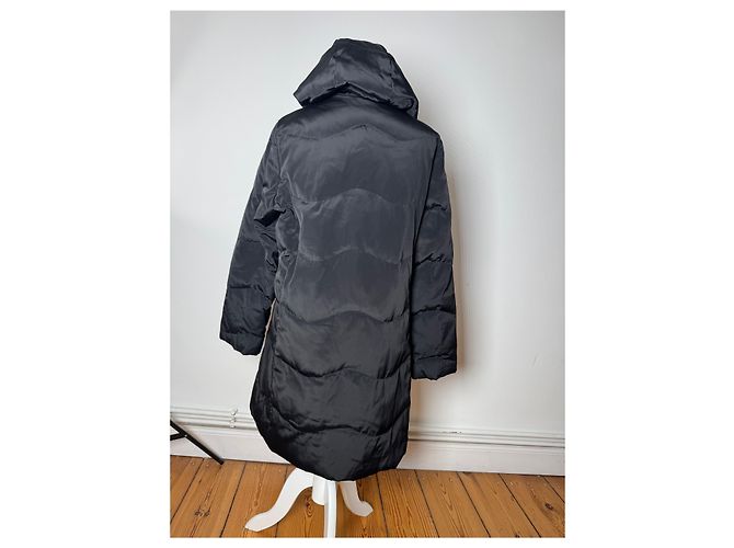 Parka in piuma d'oca vintage Courreges nera 40/L Nero - vista 11