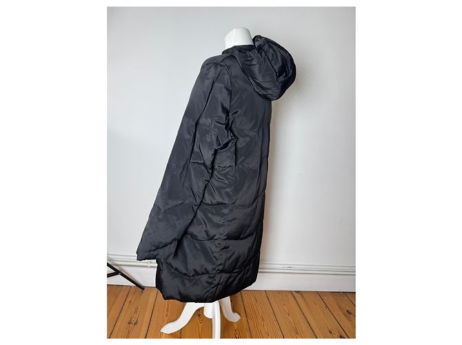 Parka in piuma d'oca vintage Courreges nera 40/L Nero - vista 2