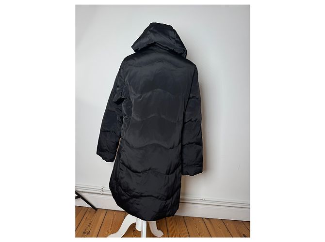 Parka in piuma d'oca vintage Courreges nera 40/L Nero - vista 3