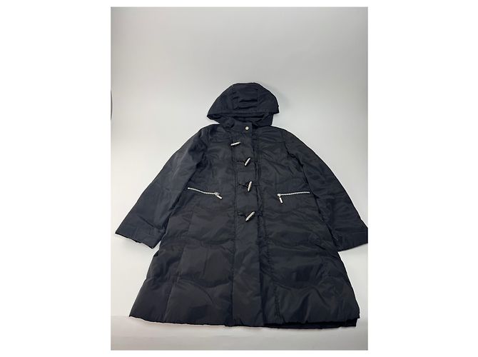 Parka in piuma d'oca vintage Courreges nera 40/L Nero - vista 4