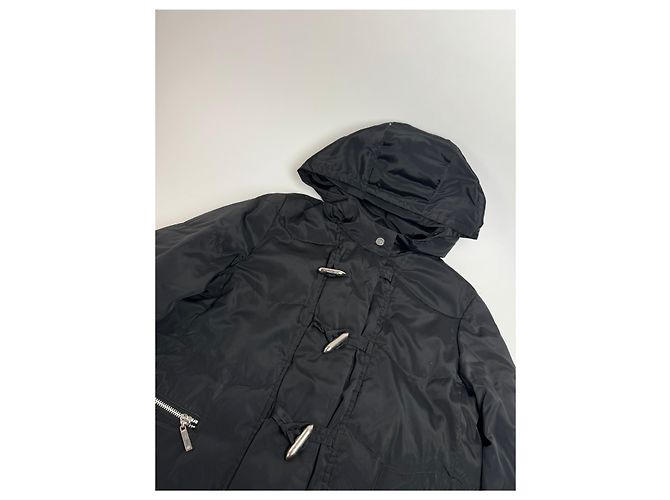 Parka in piuma d'oca vintage Courreges nera 40/L Nero - vista 5