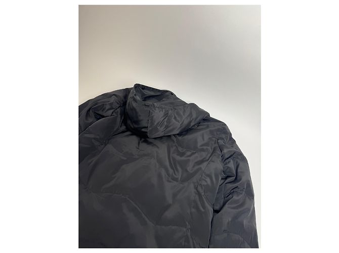 Parka in piuma d'oca vintage Courreges nera 40/L Nero - vista 7