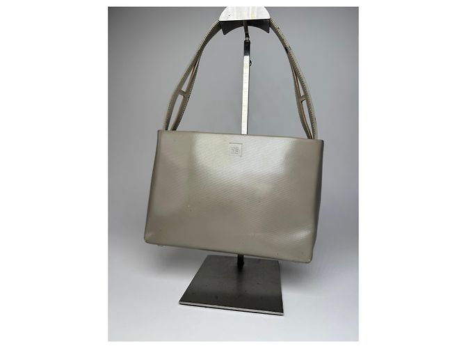 Vintage Givenchy Lederhandtasche grau - Ansicht 12
