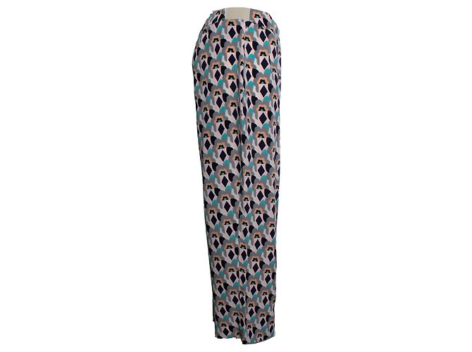 Calça estampada floral Prada em cores pastel Multicor - vista 3