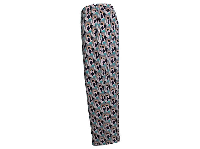 Calça estampada floral Prada em cores pastel Multicor - vista 4