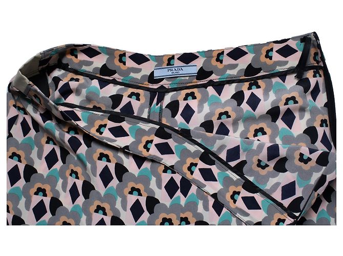 Calça estampada floral Prada em cores pastel Multicor - vista 6