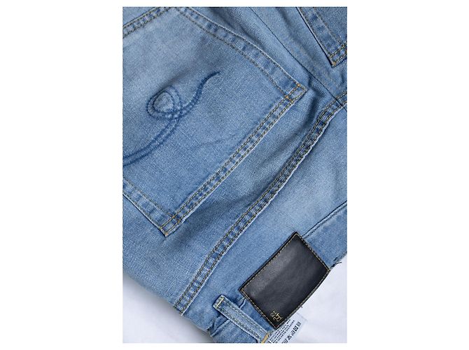 R13, jeans de corte ajustado en azul - vista 6