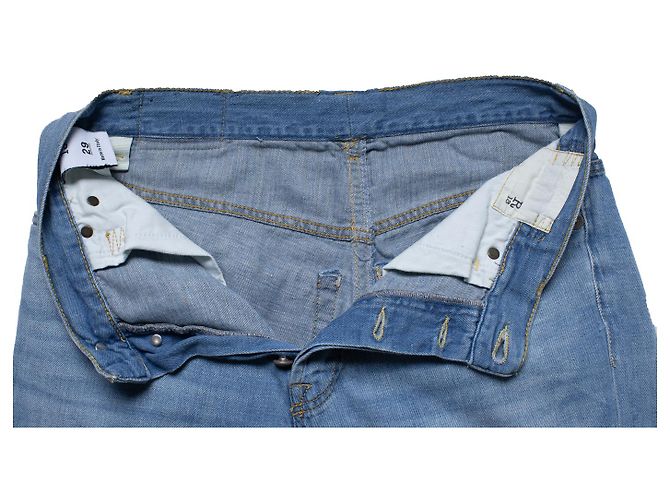 R13, jeans de corte ajustado en azul - vista 8