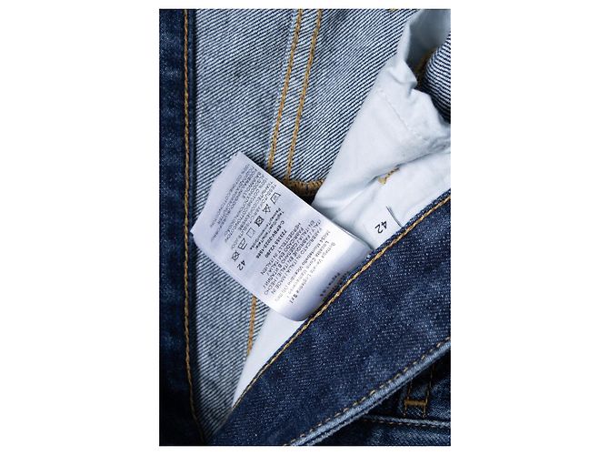 Bottega Veneta, jeans cropped e piegati in blu - vista 7