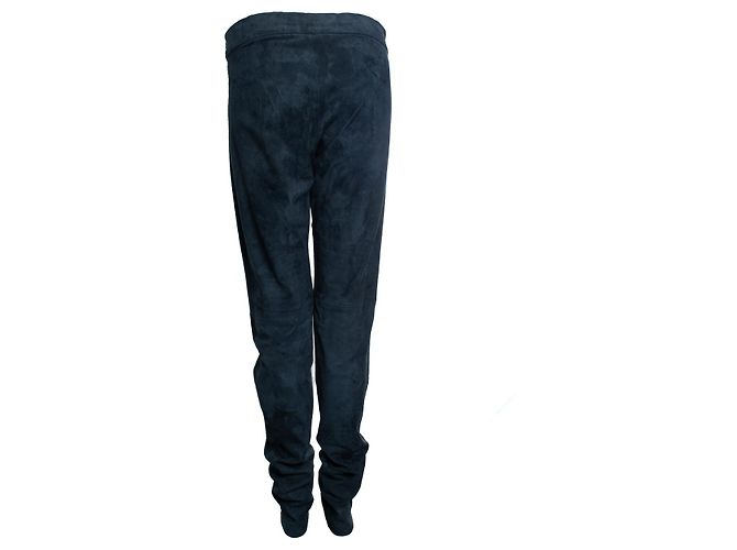 Autre Marque Samtgrüne Wildlederhose Johnny Ramli - Ansicht 2