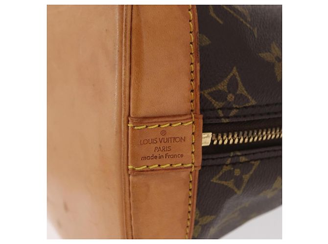 Louis Vuitton Alma Handtasche aus Monogramm-Canvas PM Braun - Ansicht 6