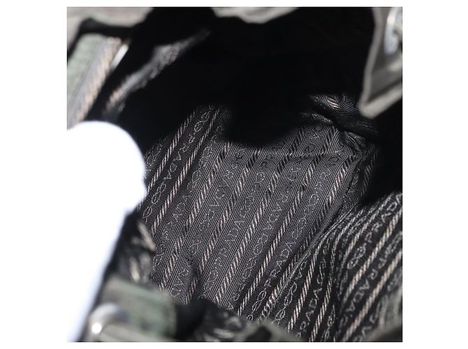 Prada Front Pocket Tessuto Small Cachi - vista 5