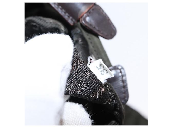 Prada Front Pocket Tessuto Small Cachi - vista 7