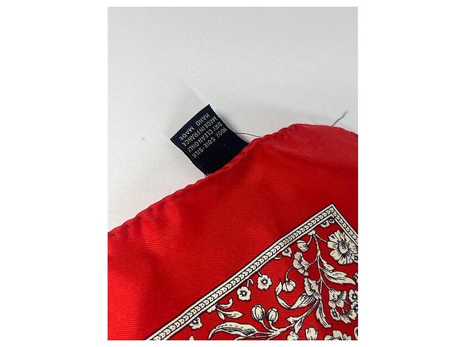 Fazzoletto da taschino in seta rosso Smalto - vista 4