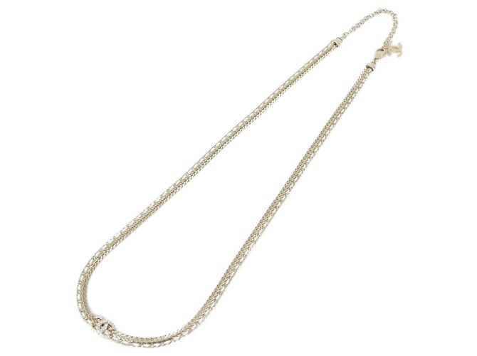 Collana in pelle bianca Chanel Bianco - vista 2