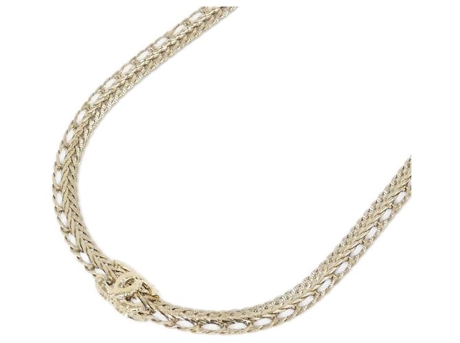 Collana in pelle bianca Chanel Bianco - vista 3