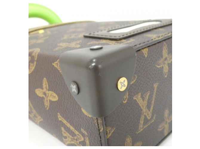 Borsa a mano Monogram Vertical Box di Louis Vuitton Marrone - vista 3
