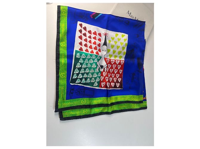 Foulard quadrato in seta multicolore Max Mara 100 cm - vista 13