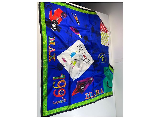 Foulard quadrato in seta multicolore Max Mara 100 cm - vista 4