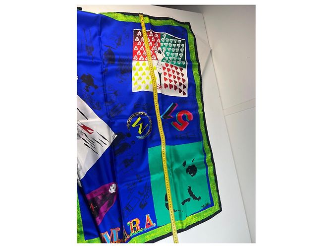 Foulard quadrato in seta multicolore Max Mara 100 cm - vista 7