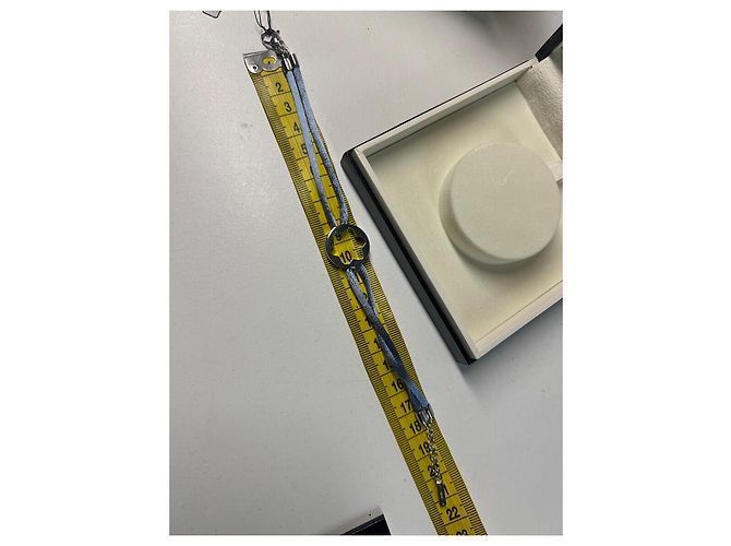 Bracciale Montblanc Star in raso blu e argento 925 - vista 10